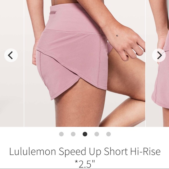 Pants - Lululemon hi rise speed shorts 2.5” figue size 6